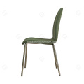 Upholstered Side Chair Armless grenn fabric t dining chair Supplier